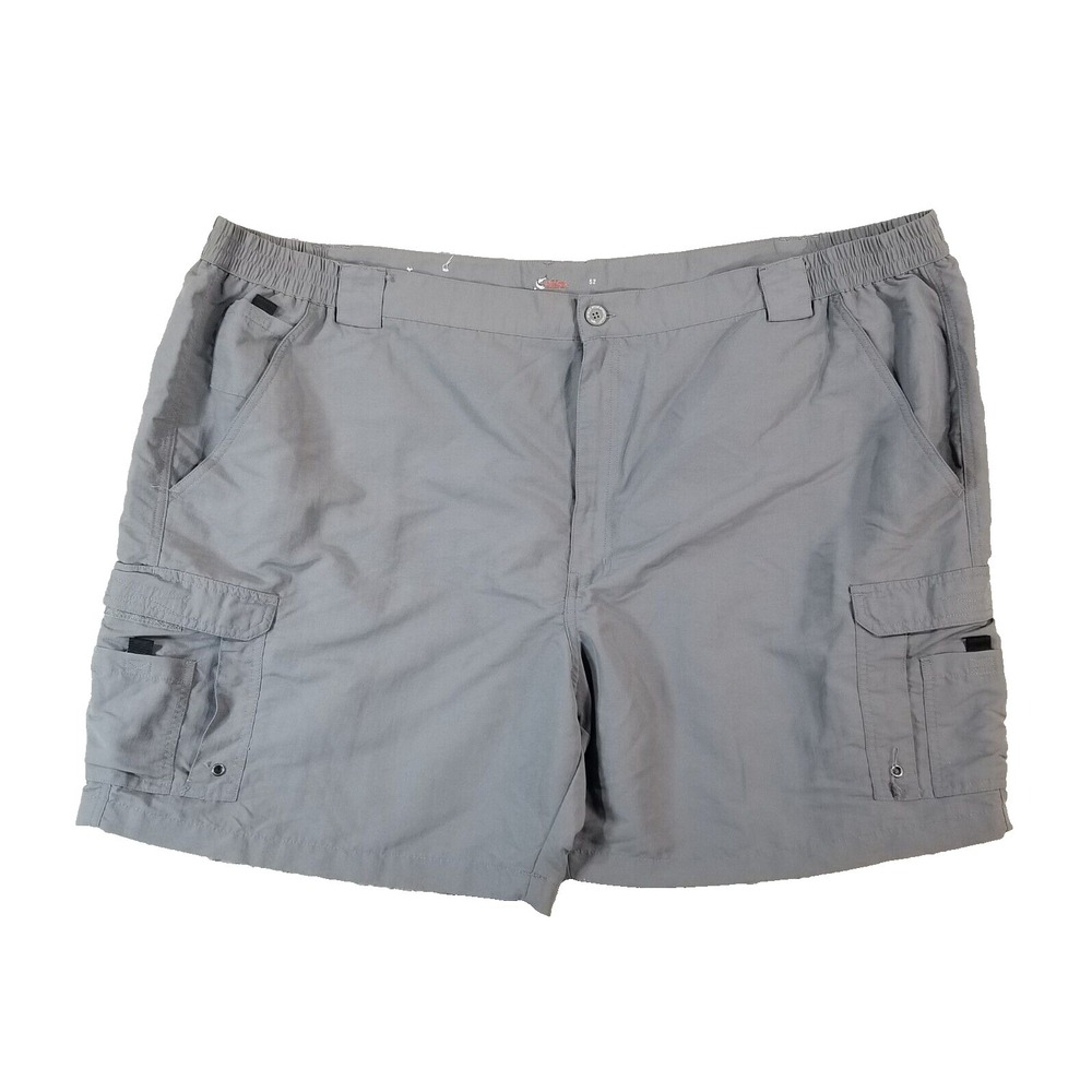 World Wide Sportsman cargo shorts men's 52x 7.5 gray nylon Outdoor fishing